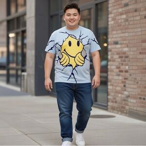 NWT shirt with smiley